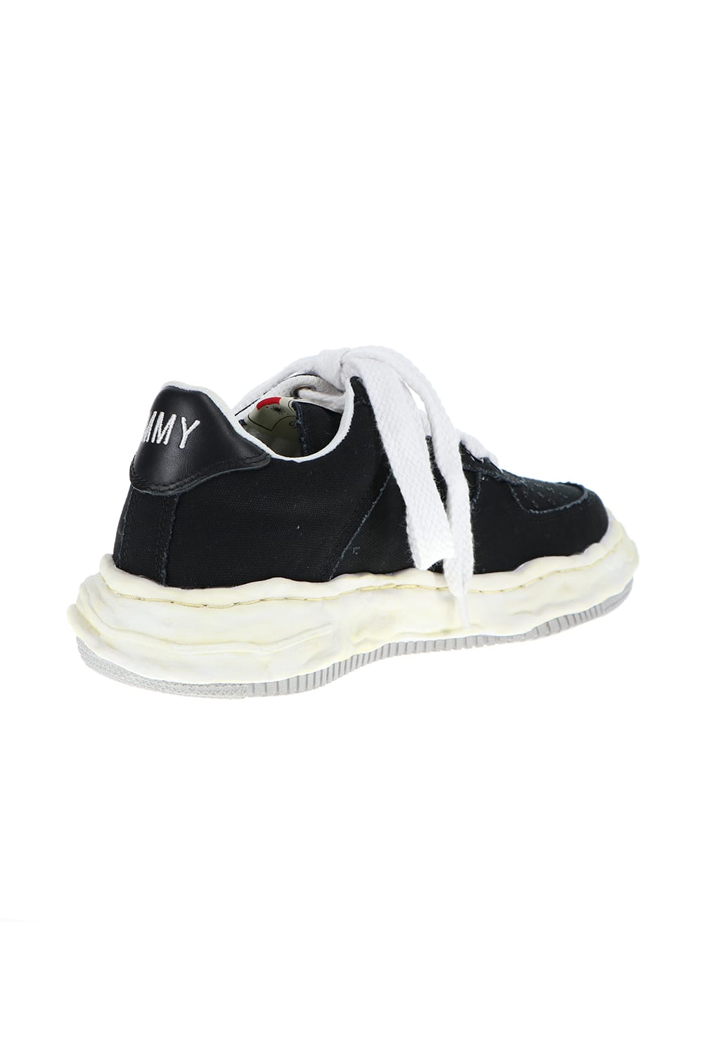 -WAYNE Low- Original sole washed canvas Low-Top sneakers Black