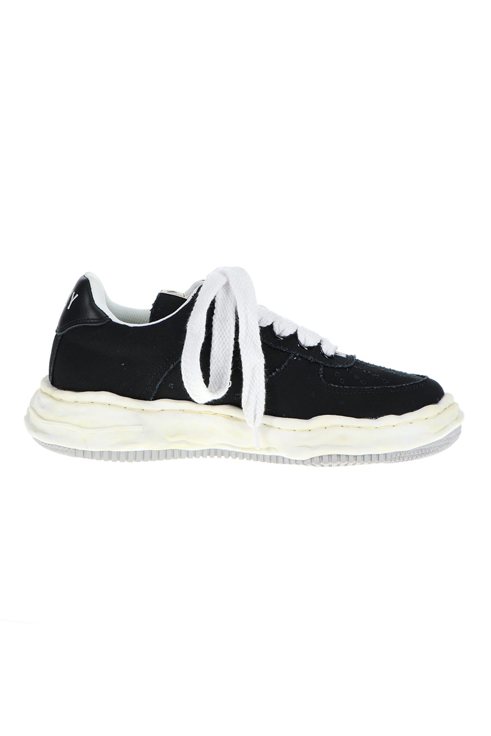 -WAYNE Low- Original sole washed canvas Low-Top sneakers Black