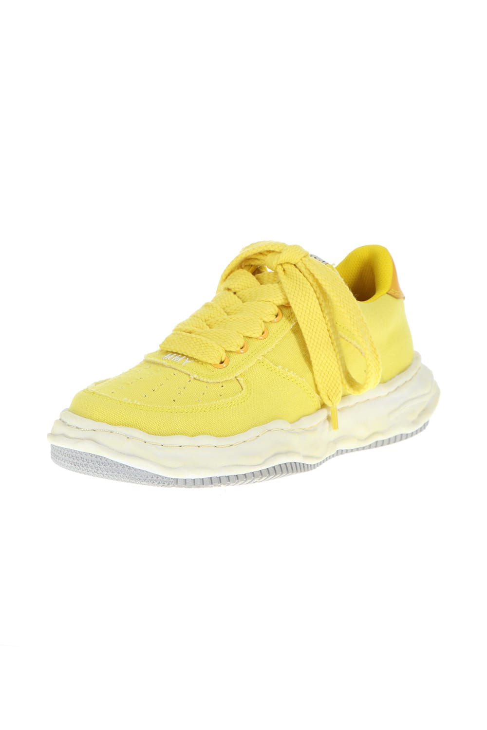 WAYNE Original sole washed canvas Low-Cut sneakers Yellow