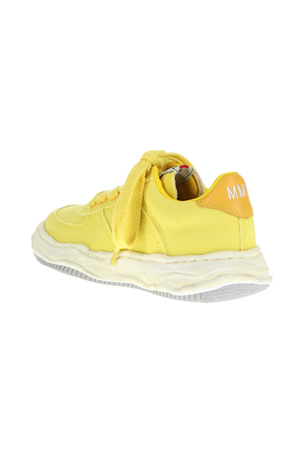 WAYNE Original sole washed canvas Low-Cut sneakers Yellow