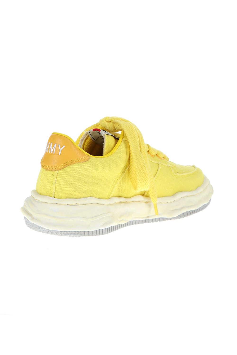 WAYNE Original sole washed canvas Low-Cut sneakers Yellow