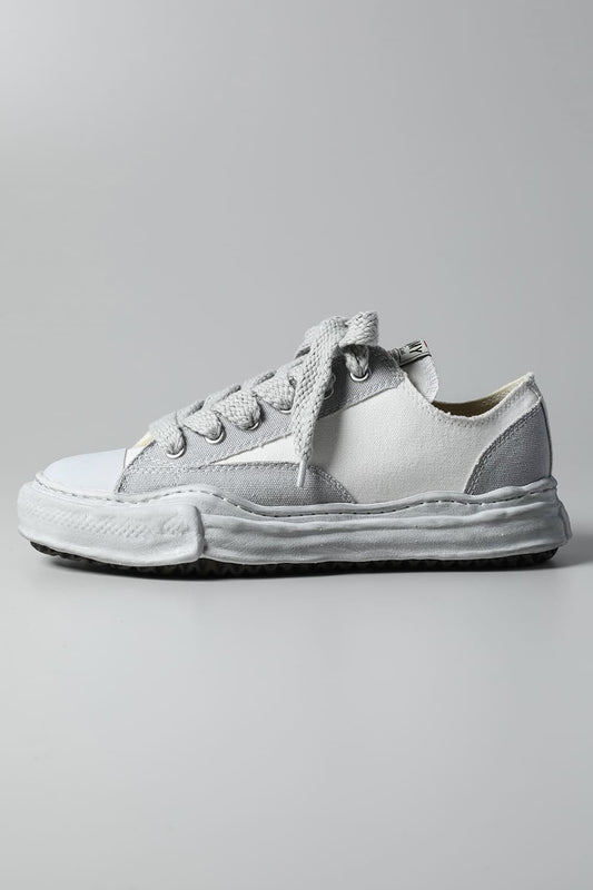 -PETERSON Low- Over-dyed original sole canvas Low-Top sneakers White