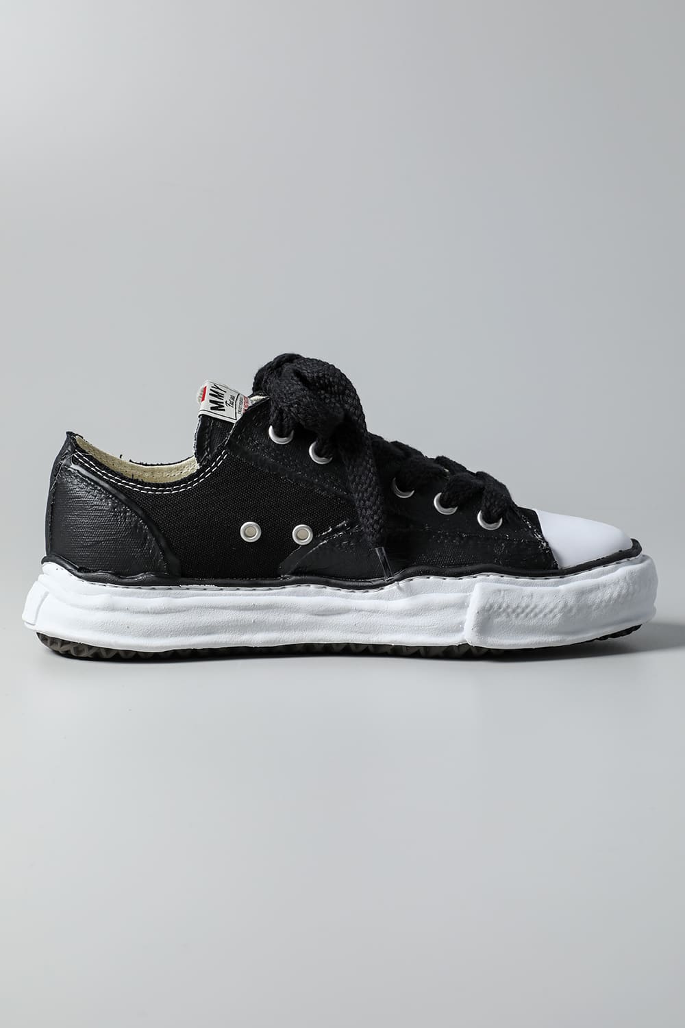 PETERSON Low Original sole rubber painted canvas Low-Top sneakers Black