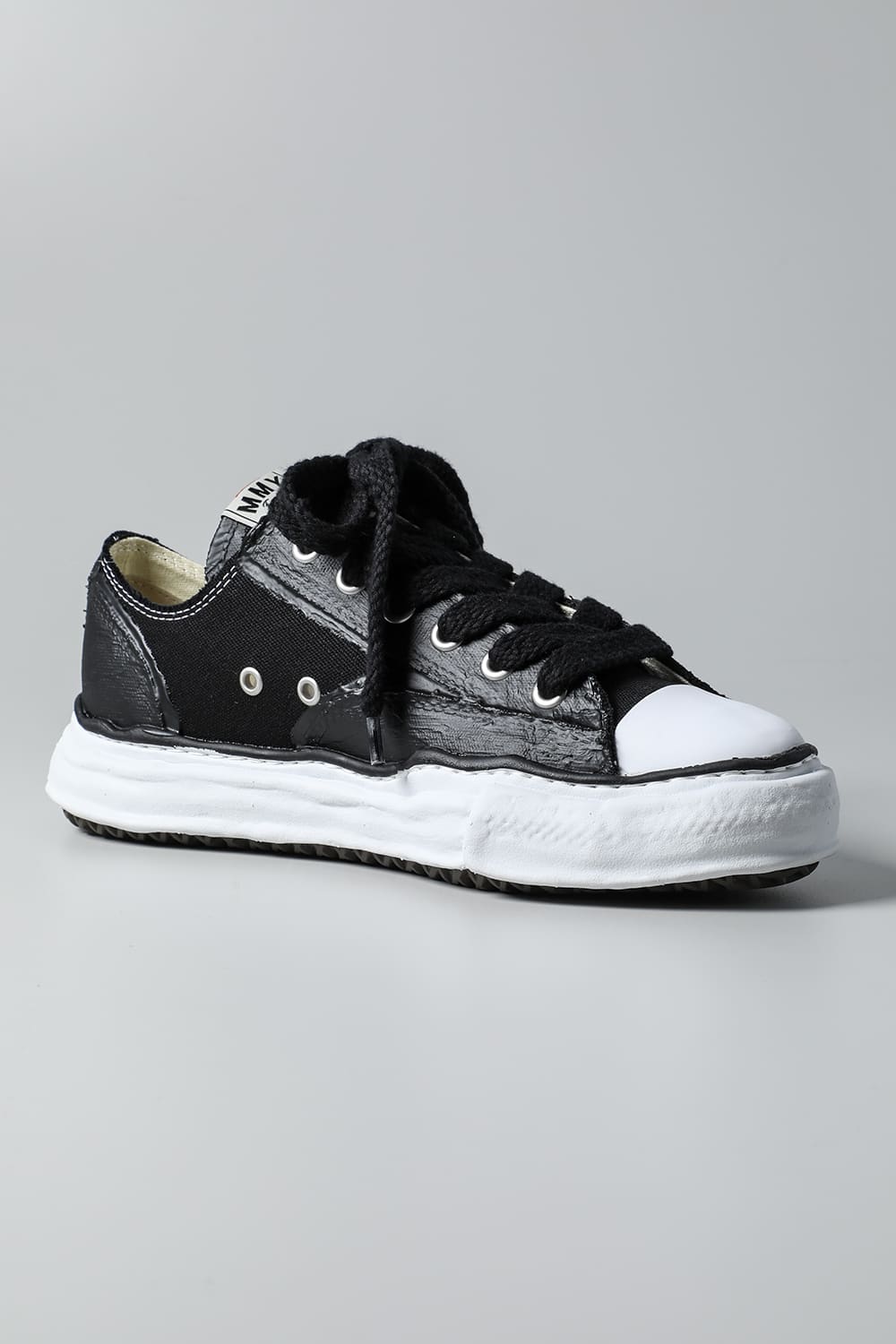 PETERSON Low Original sole rubber painted canvas Low-Top sneakers Black