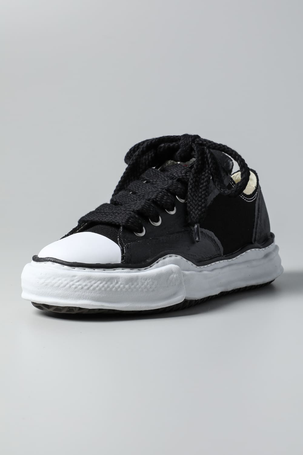 PETERSON Low Original sole rubber painted canvas Low-Top sneakers Black