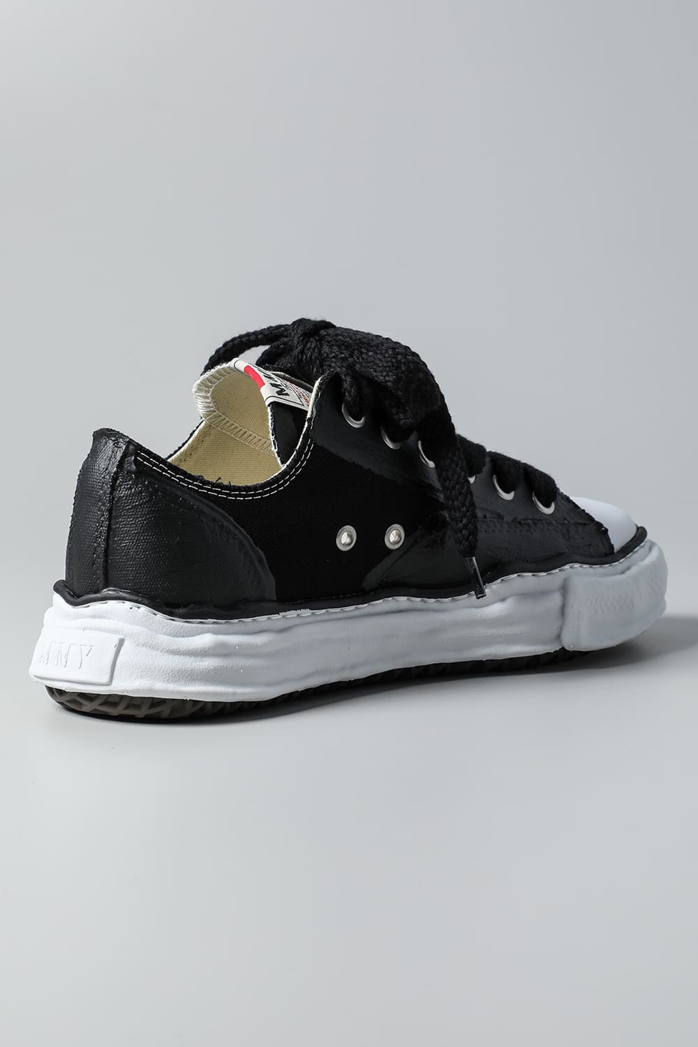 PETERSON Low Original sole rubber painted canvas Low-Top sneakers Black