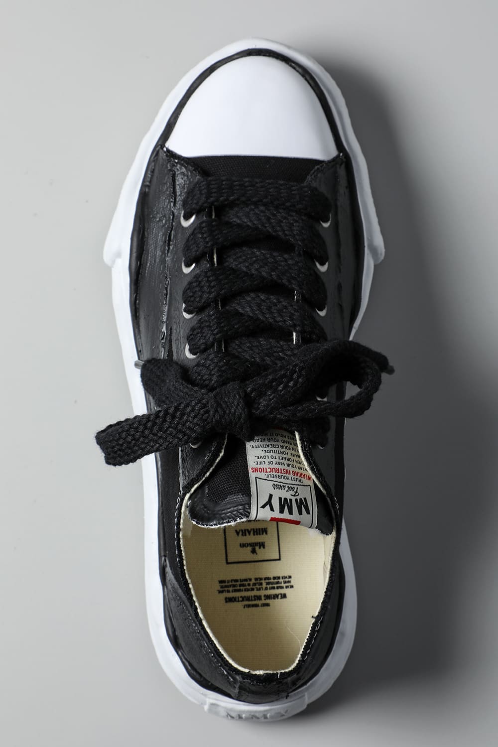 PETERSON Low Original sole rubber painted canvas Low-Top sneakers Black