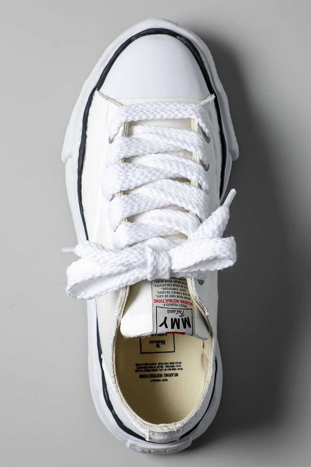 PETERSON Low Original sole rubber painted canvas Low-Top sneakers White