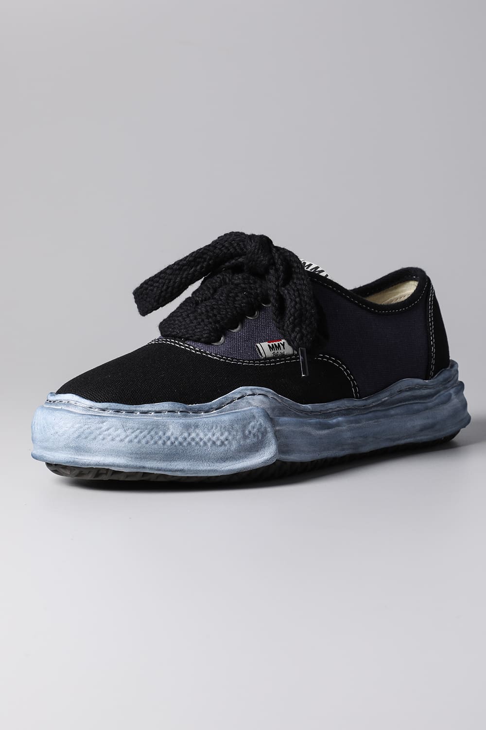 -BAKER- Original sole over-dyed canvas Low-Top sneakers Black