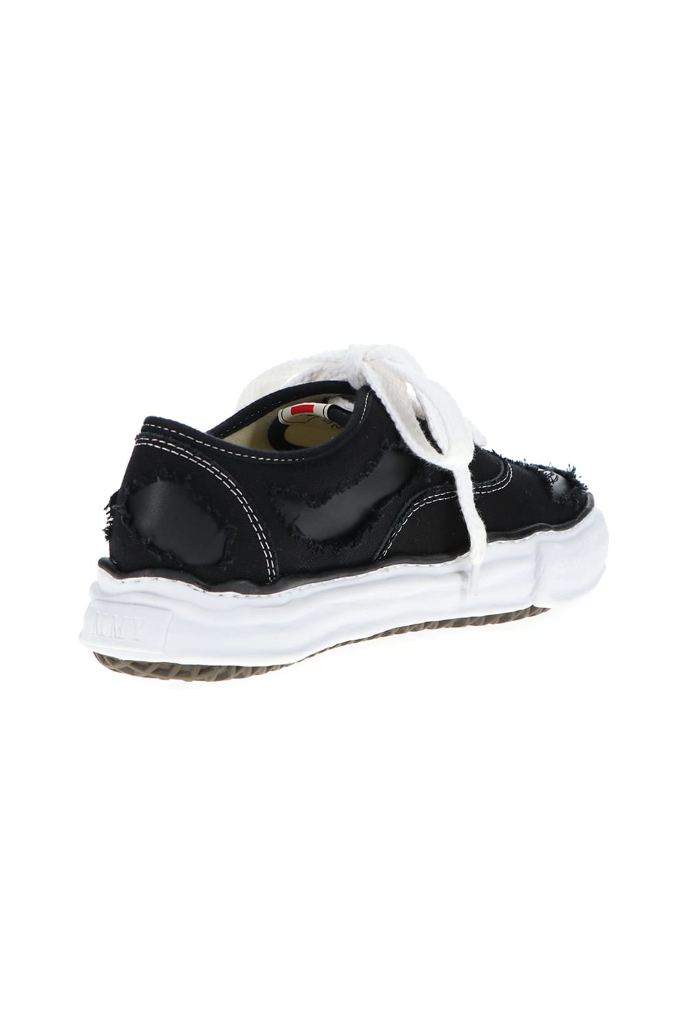 -BAKER- Original sole broken canvas Low-Top sneakers Black