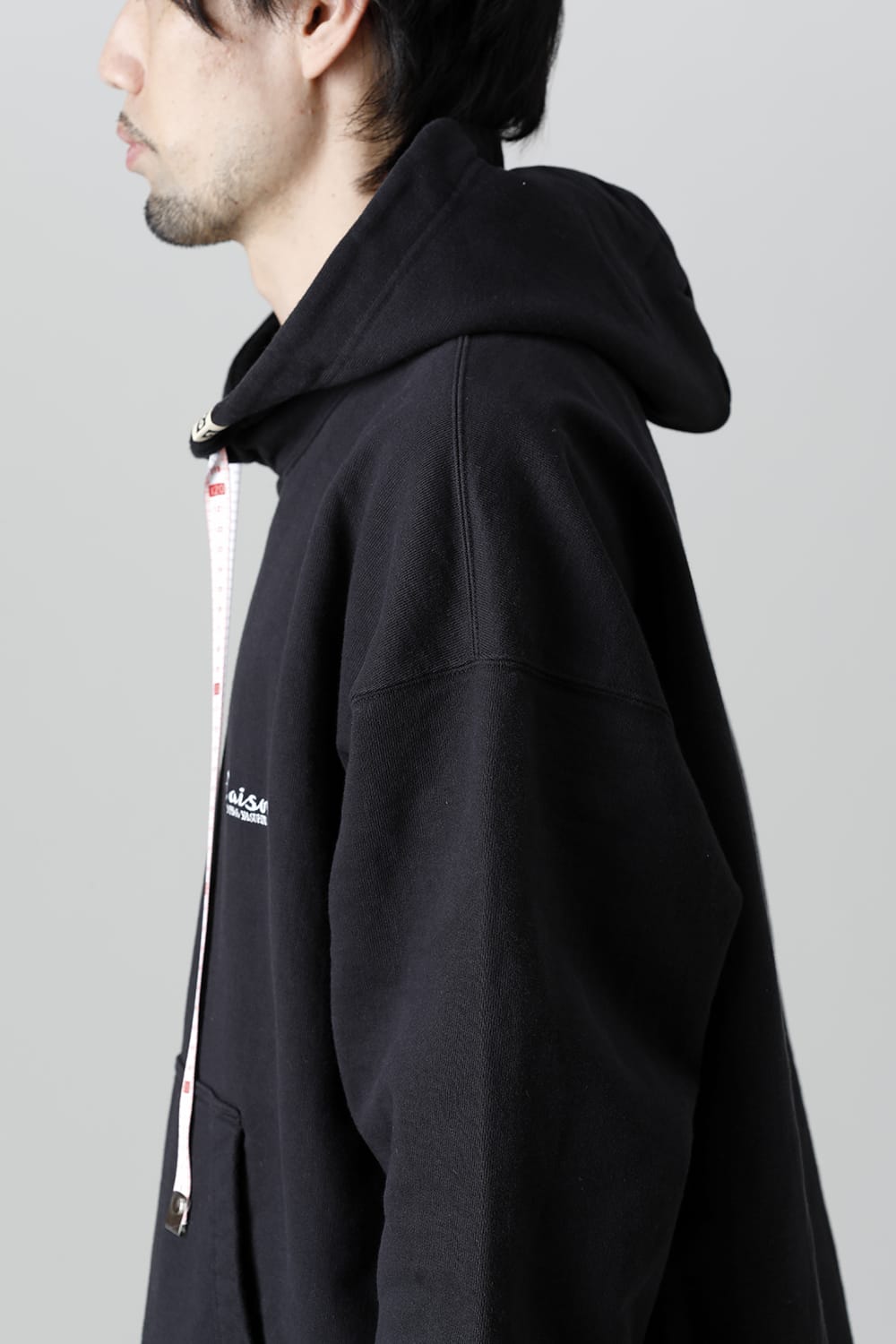 Embroideried hodie  Black