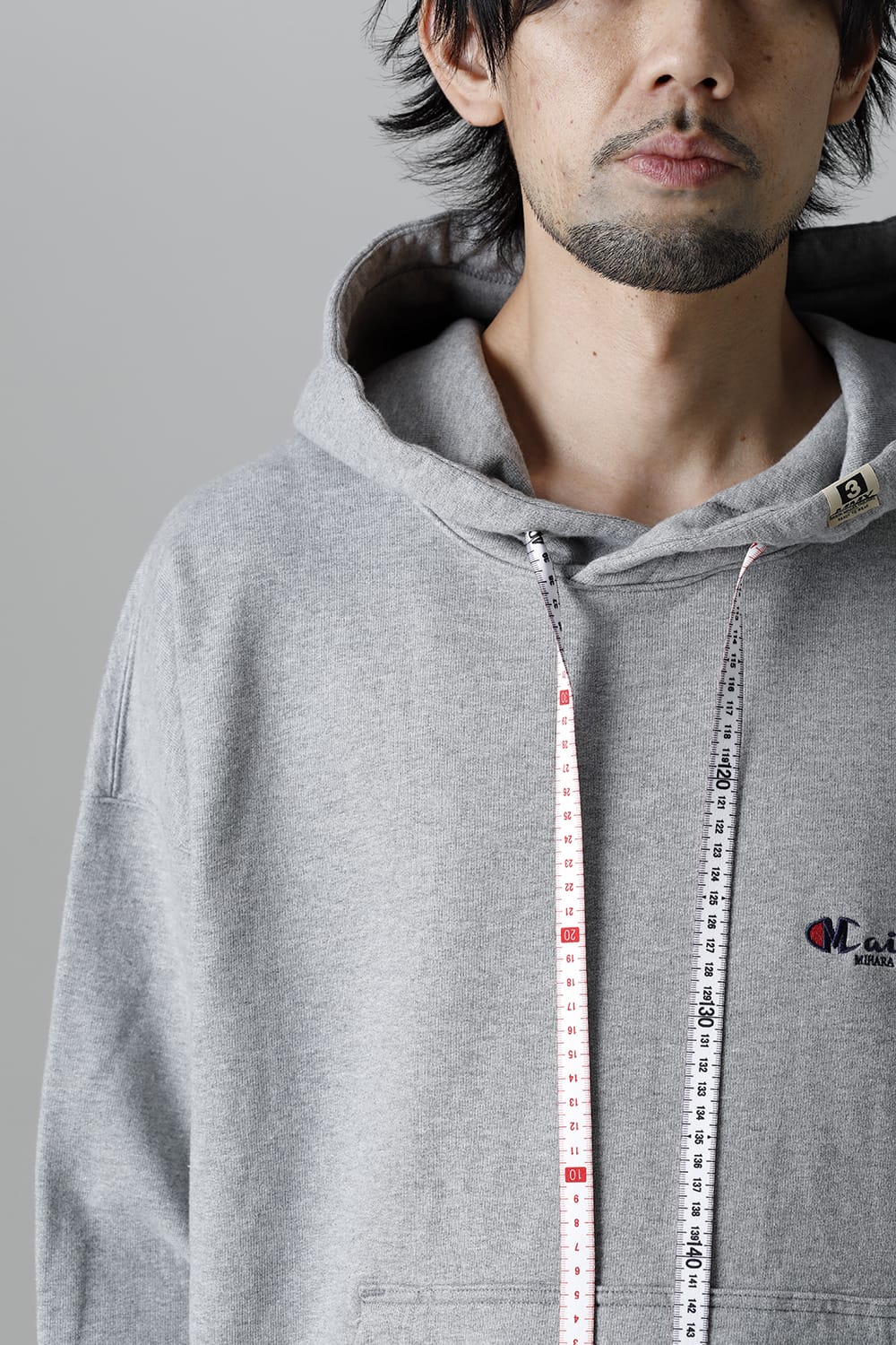 Embroideried hodie  Gray