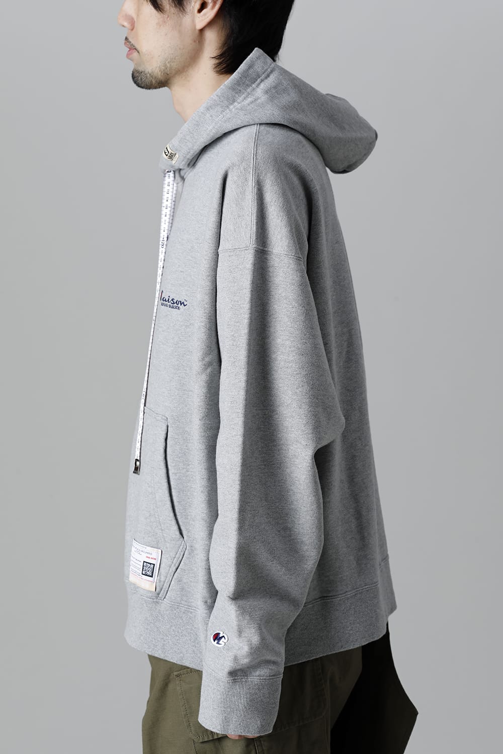 Embroideried hodie  Gray