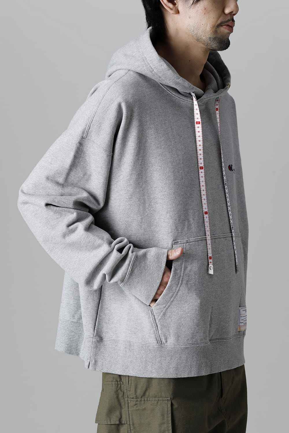 Embroideried hodie  Gray
