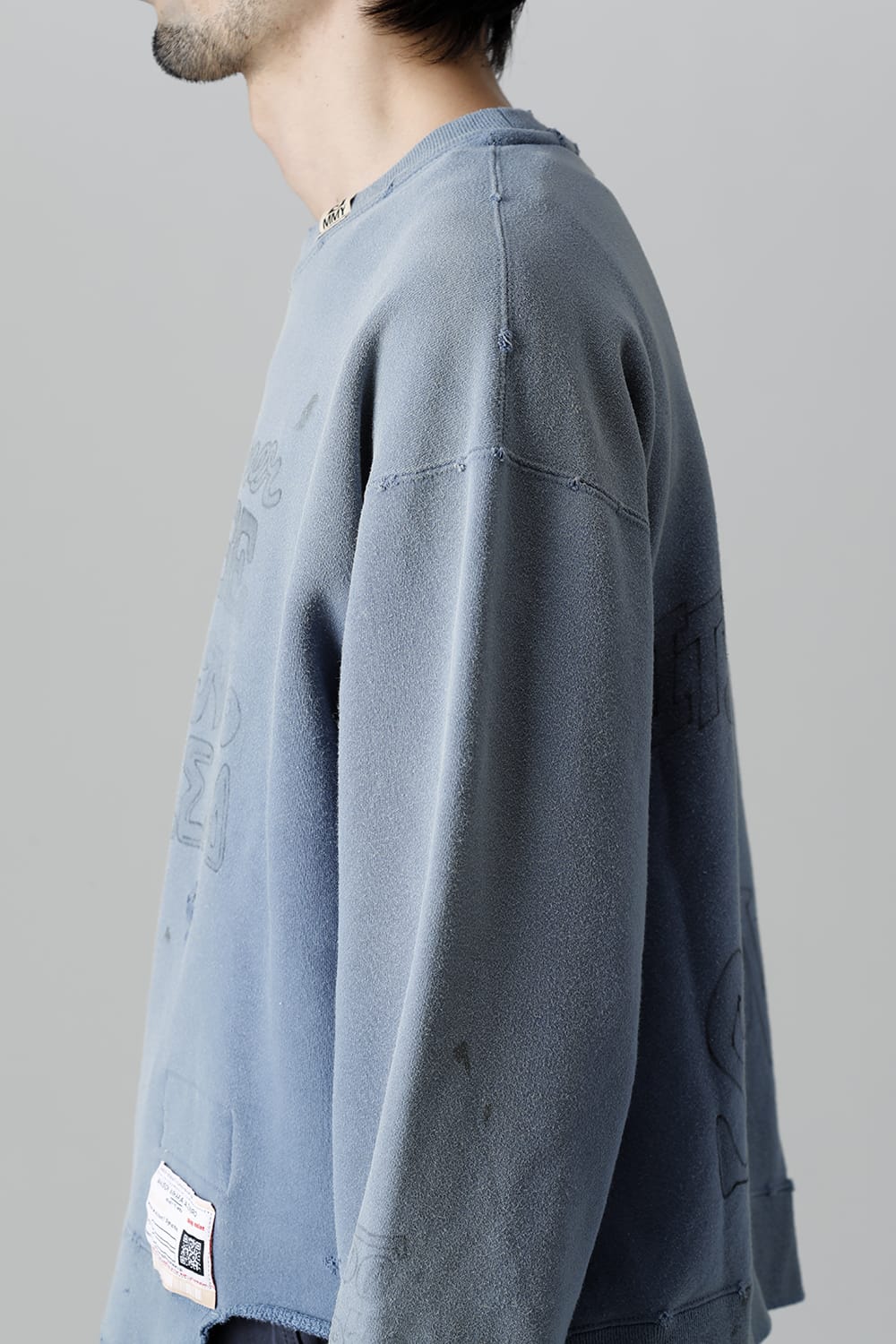 Distressed pullover Blue