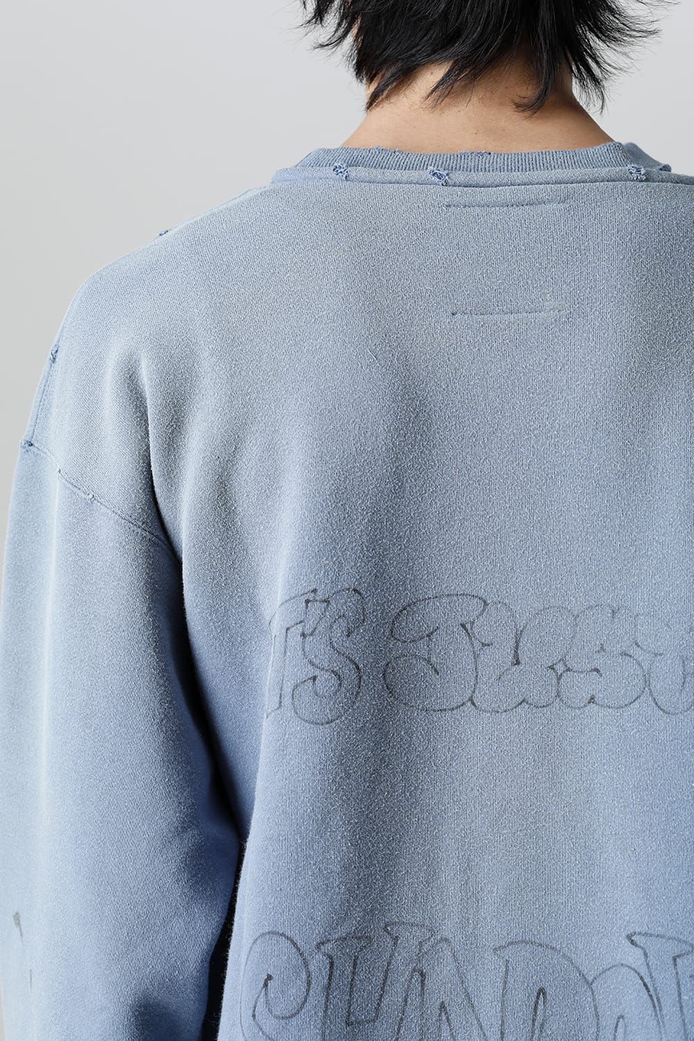 Distressed pullover Blue