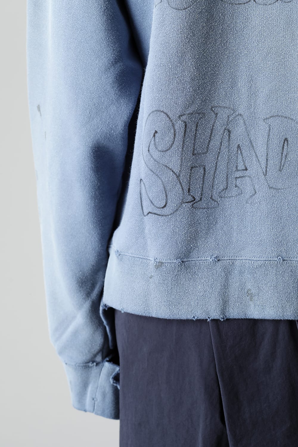Distressed pullover Blue