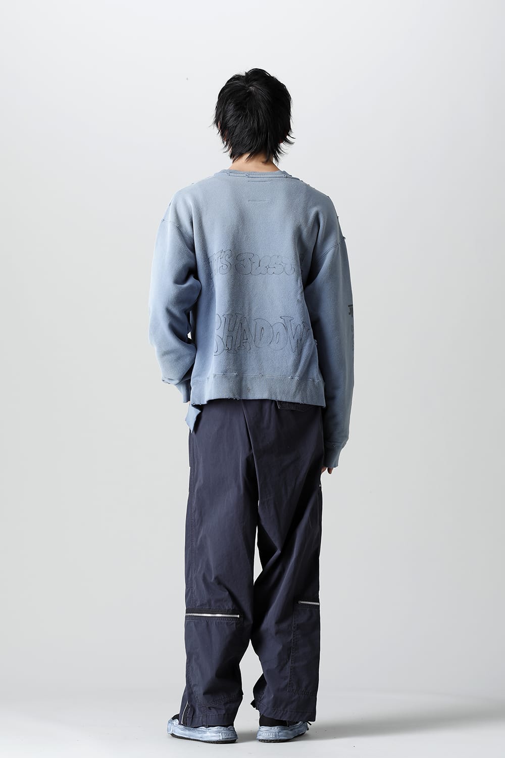 Distressed pullover Blue