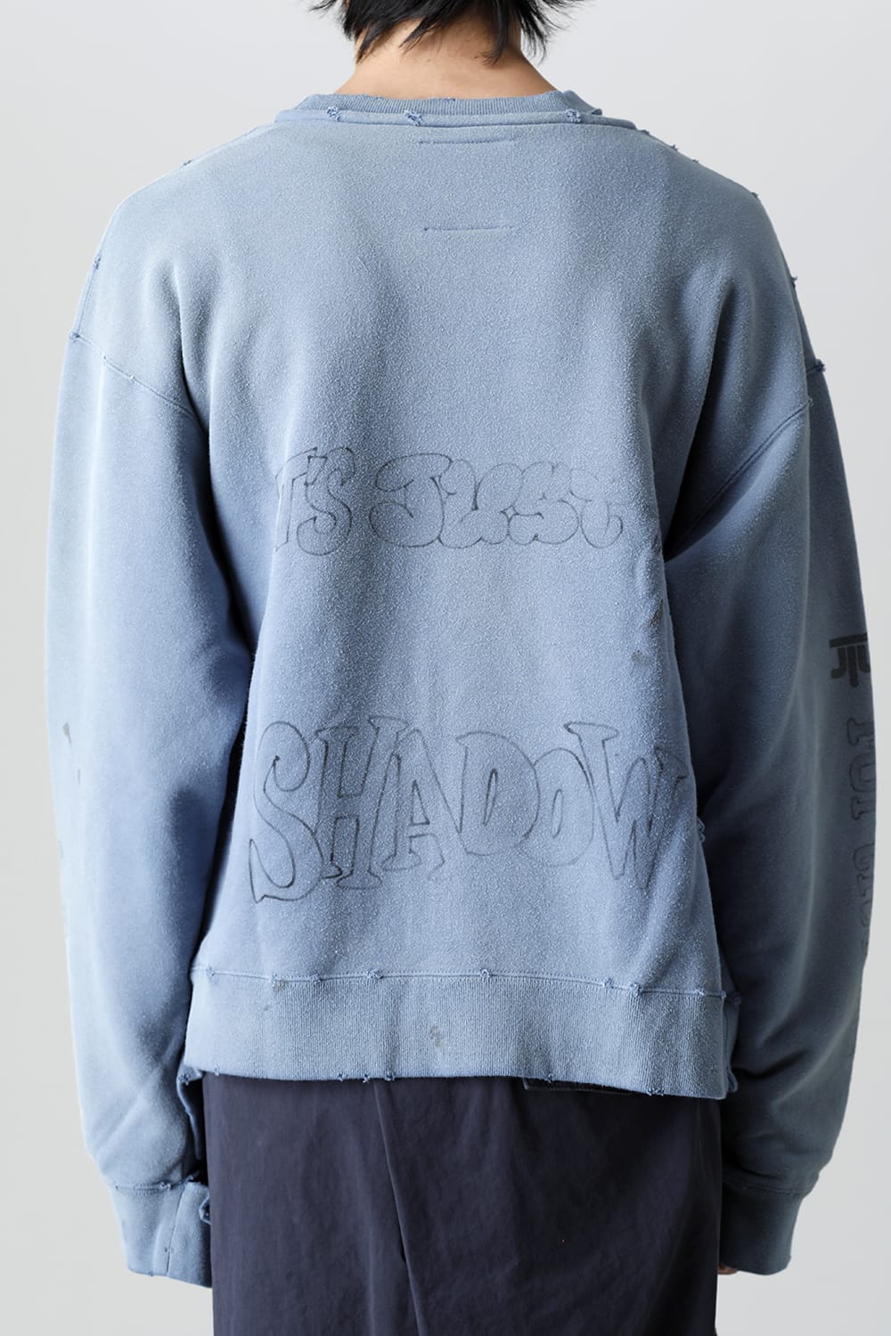 Distressed pullover Blue