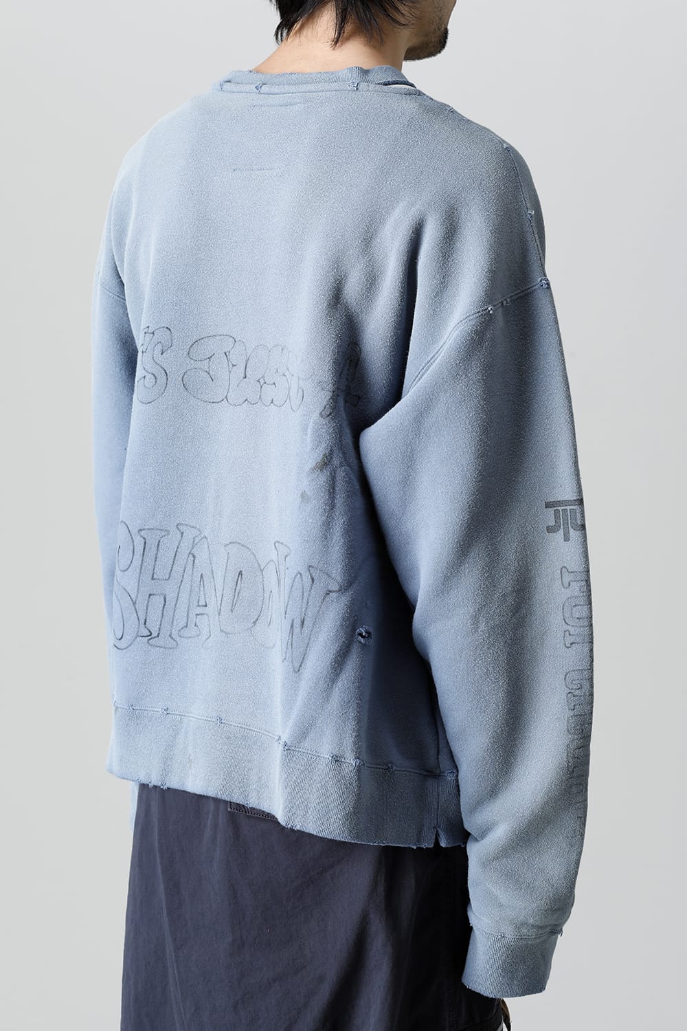 Distressed pullover Blue