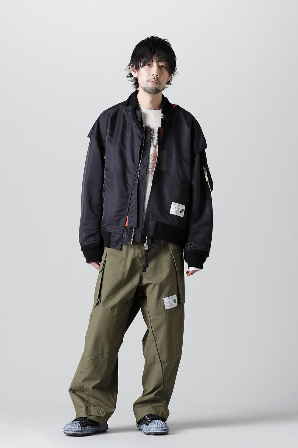 Slided Piece Cargo Pants