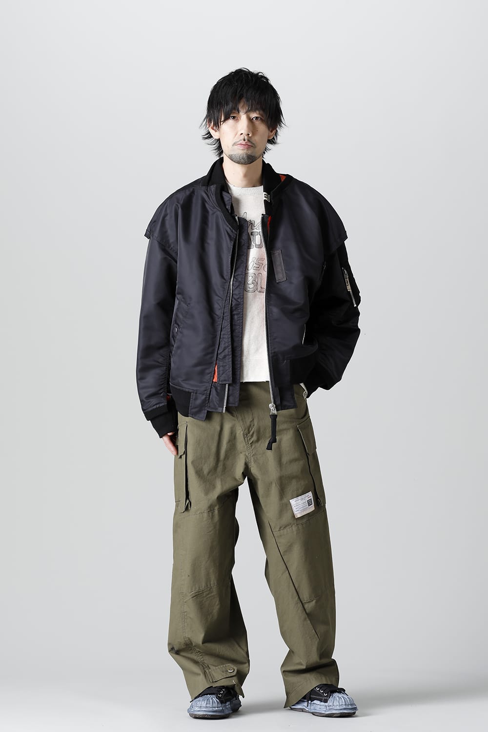 Slided Piece Cargo Pants