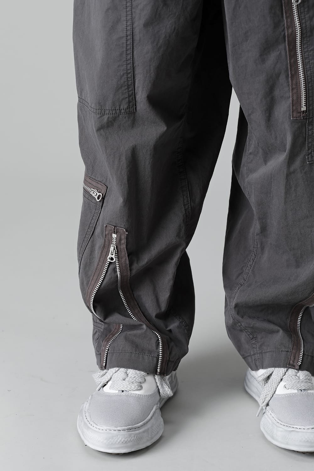 Twisted Military Pants Gray