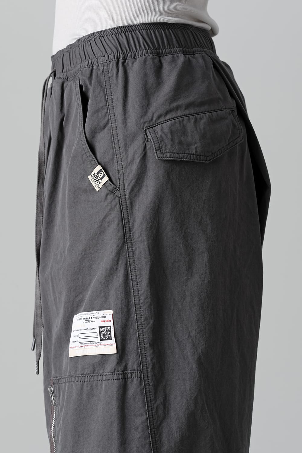 Twisted Military Pants Gray