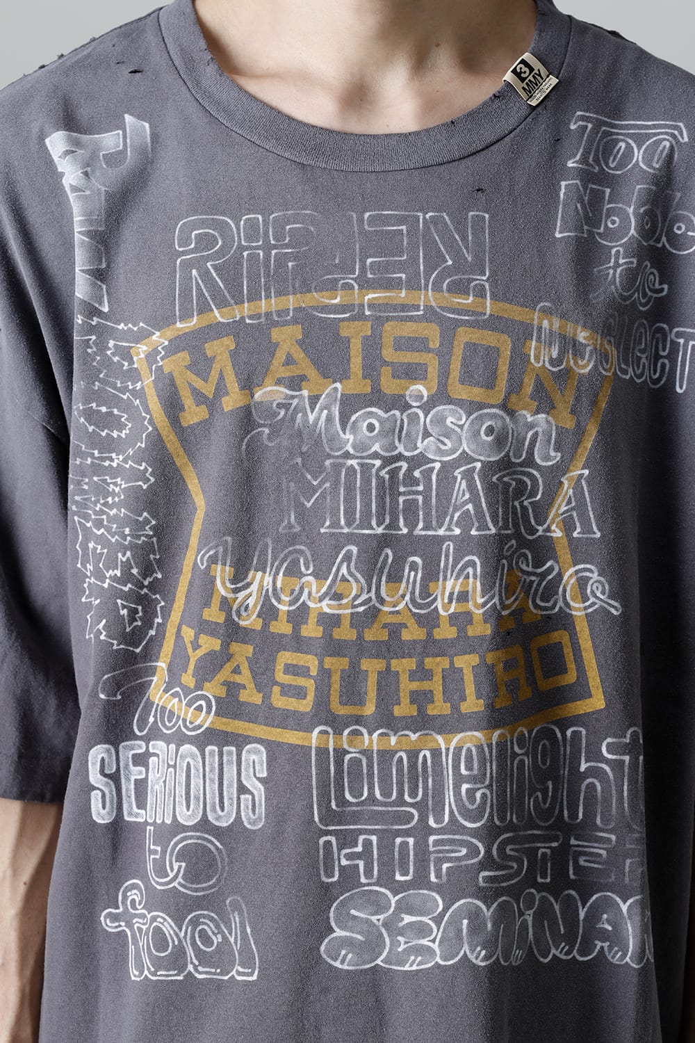 Distressed T-Shirt  Black