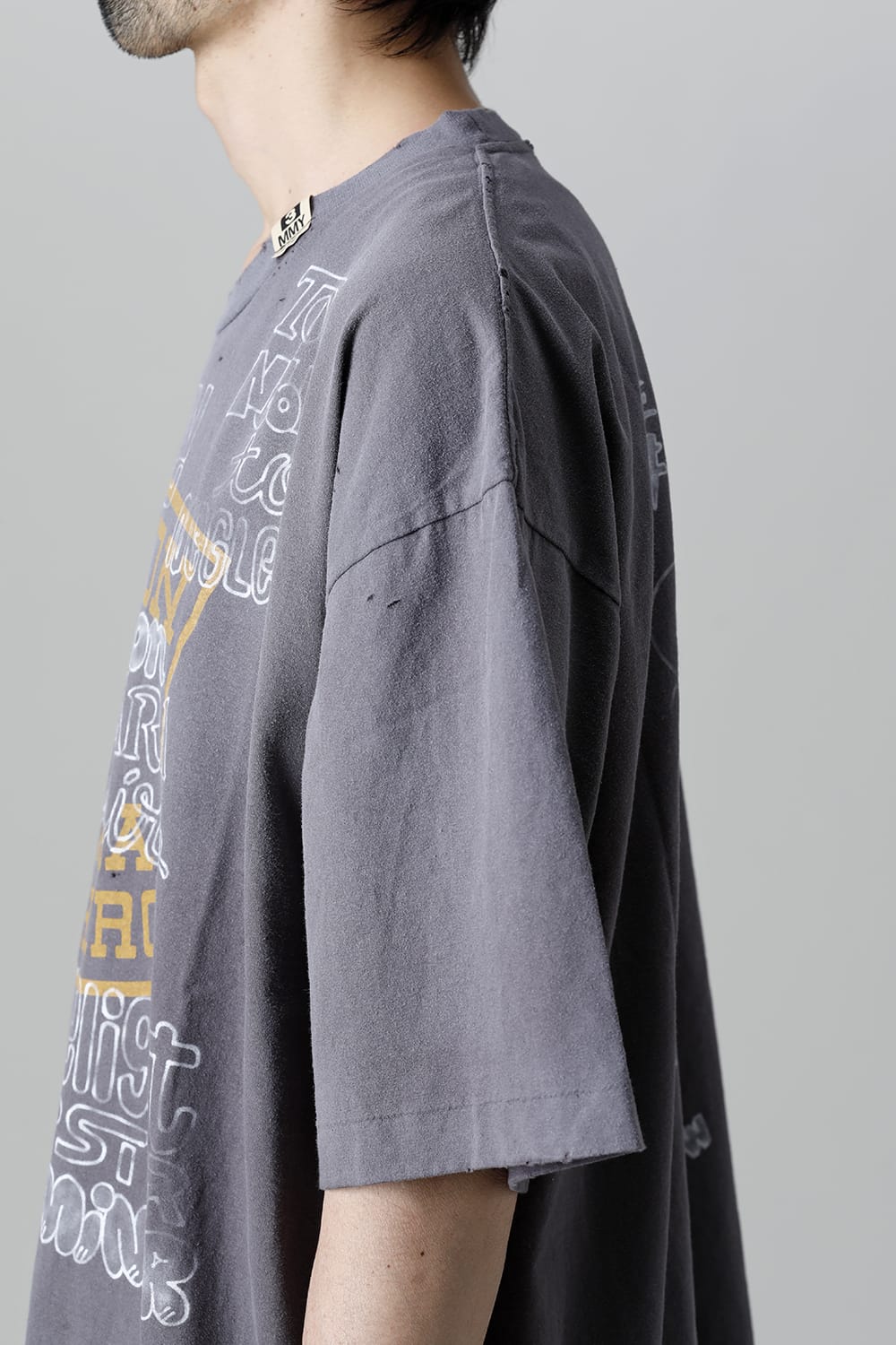 Distressed T-Shirt  Black