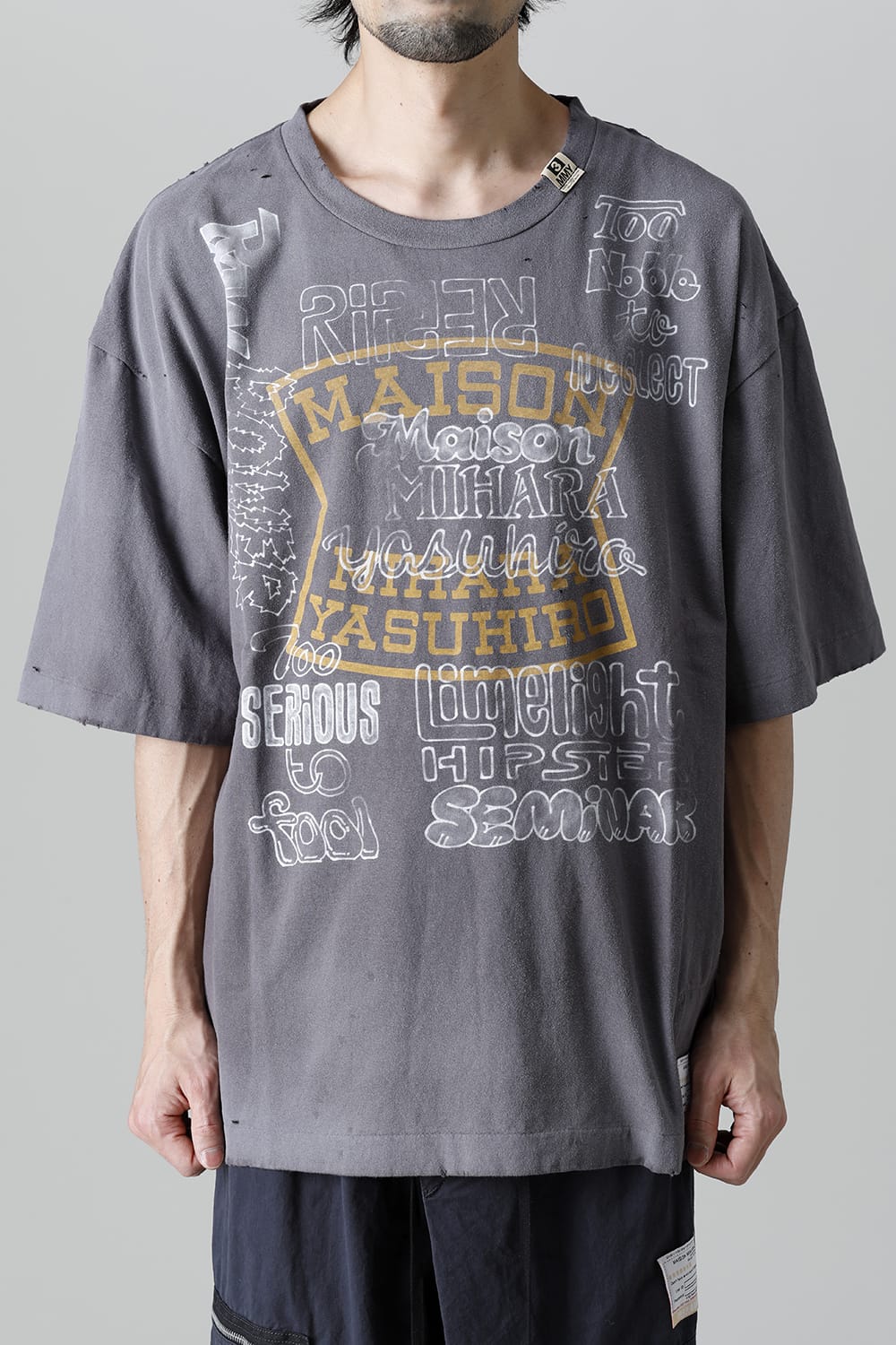 Distressed T-Shirt  Black