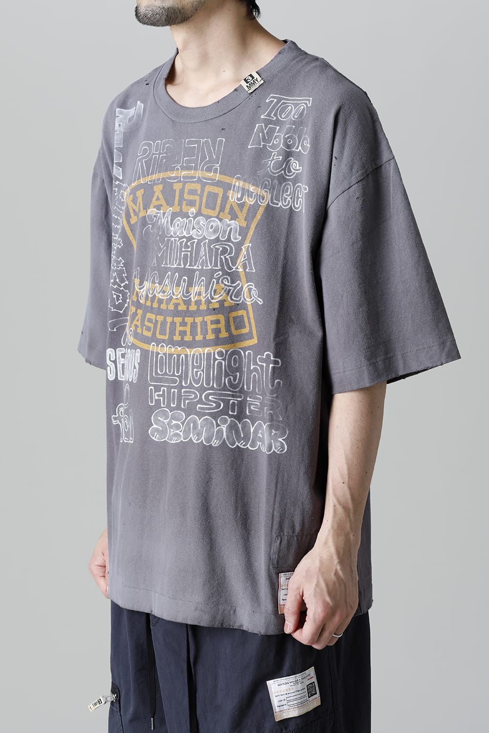 Distressed T-Shirt  Black