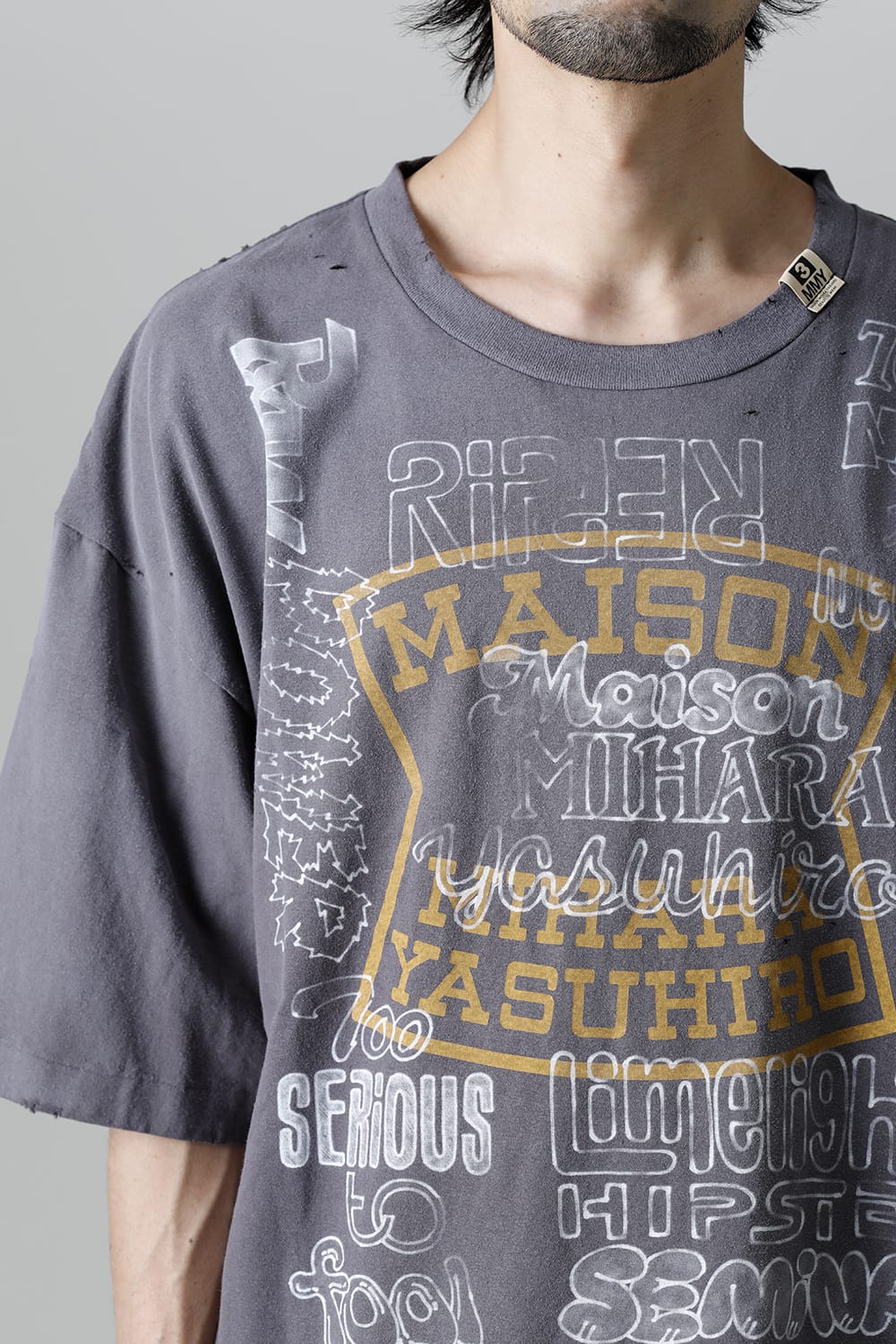 Distressed T-Shirt  Black