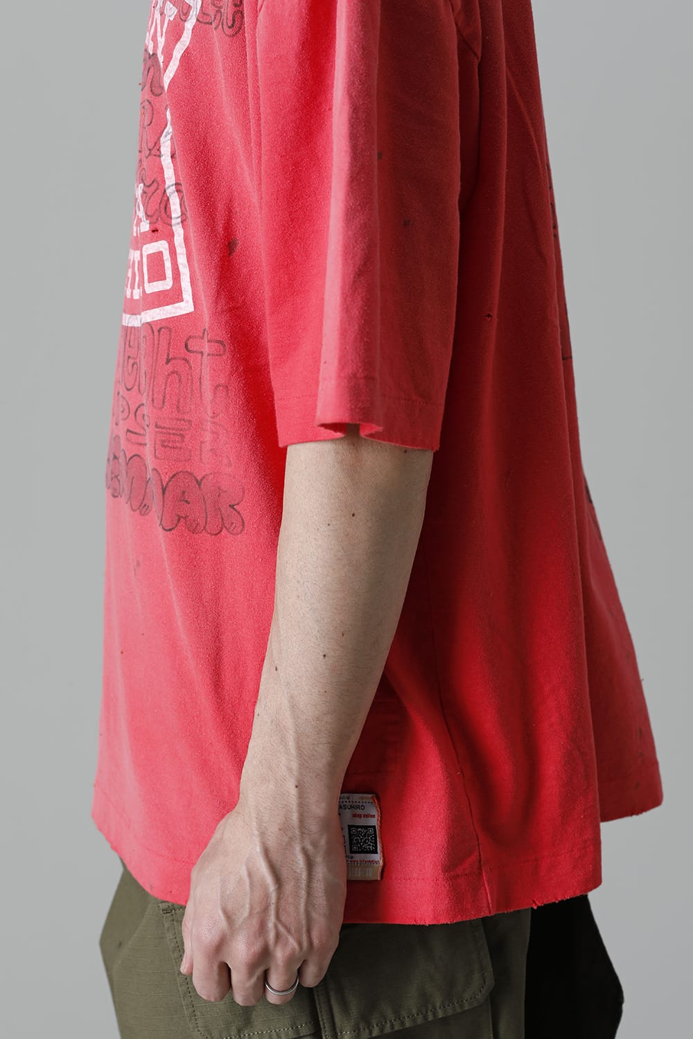 Distressed T-Shirt  Orange