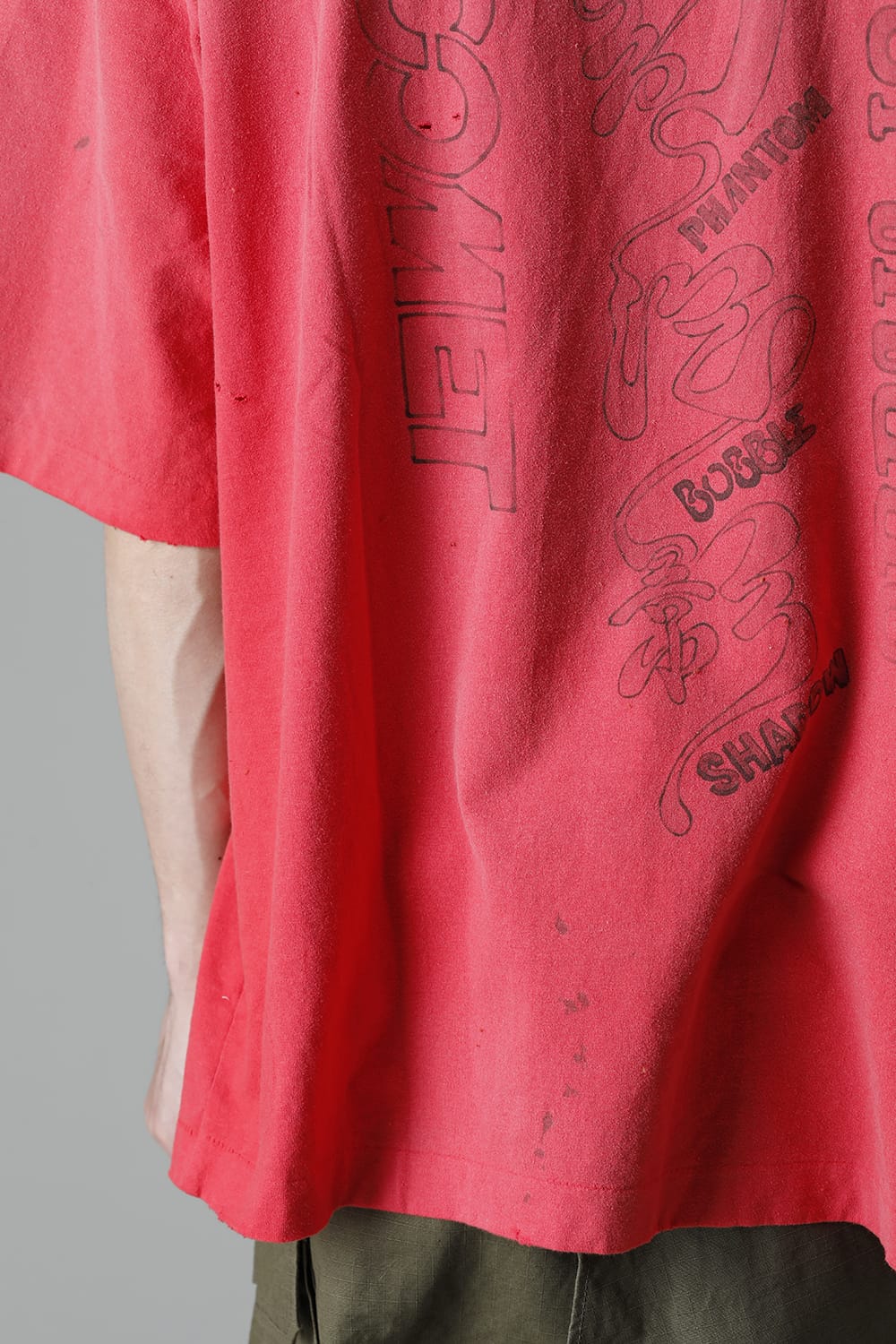 Distressed T-Shirt  Orange