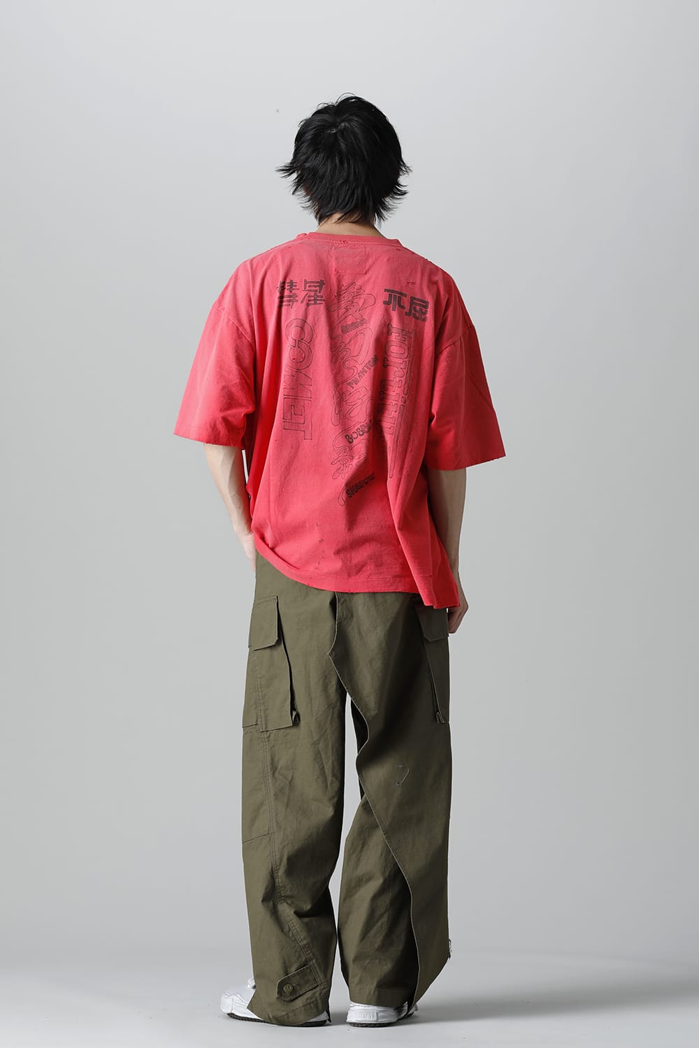 Distressed T-Shirt  Orange