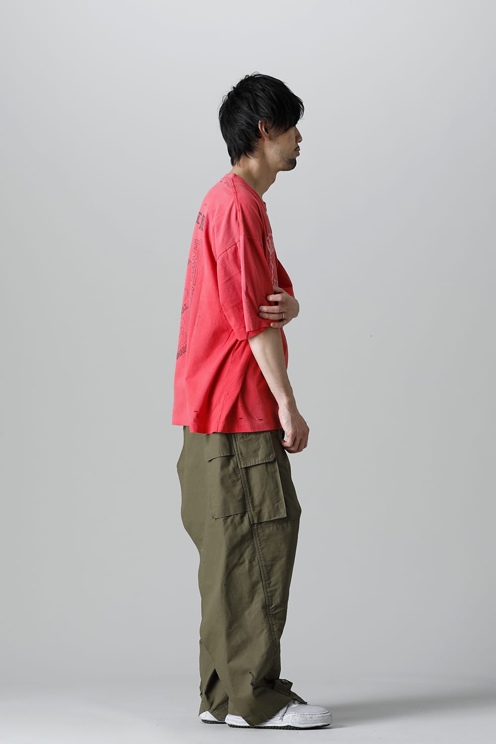 Distressed T-Shirt  Orange