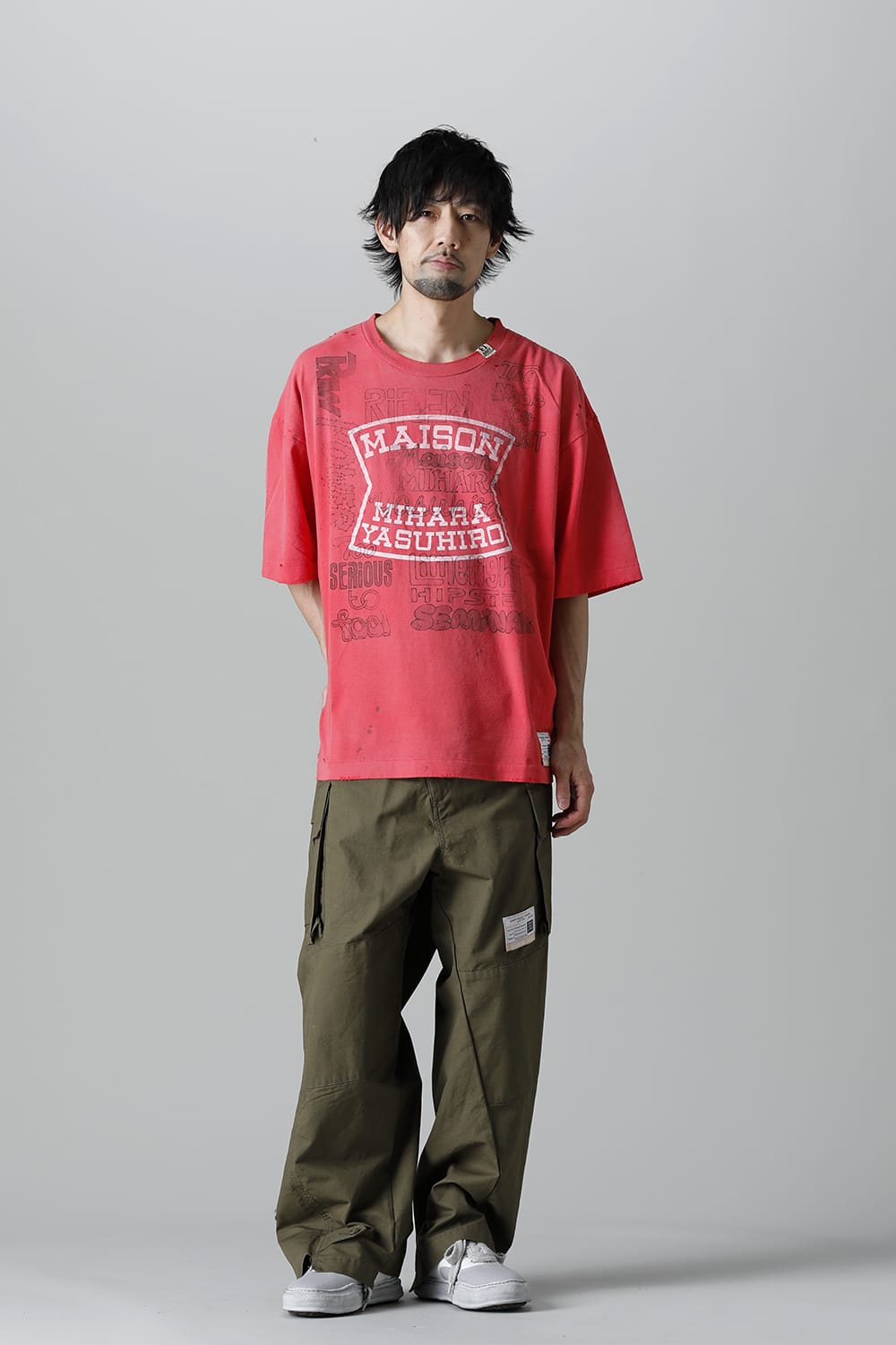 Distressed T-Shirt  Orange