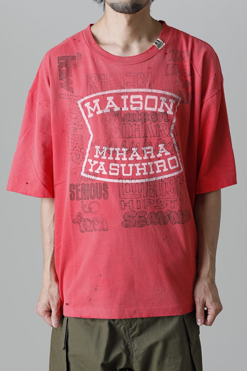 Distressed T-Shirt  Orange