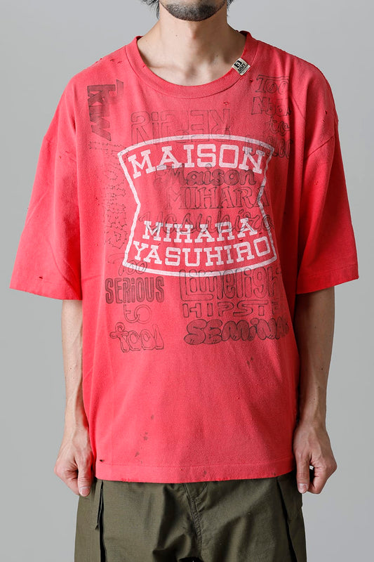 Distressed T-Shirt  Orange