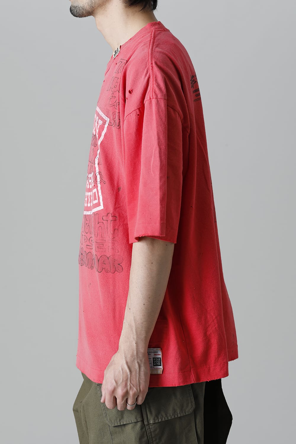 Distressed T-Shirt  Orange