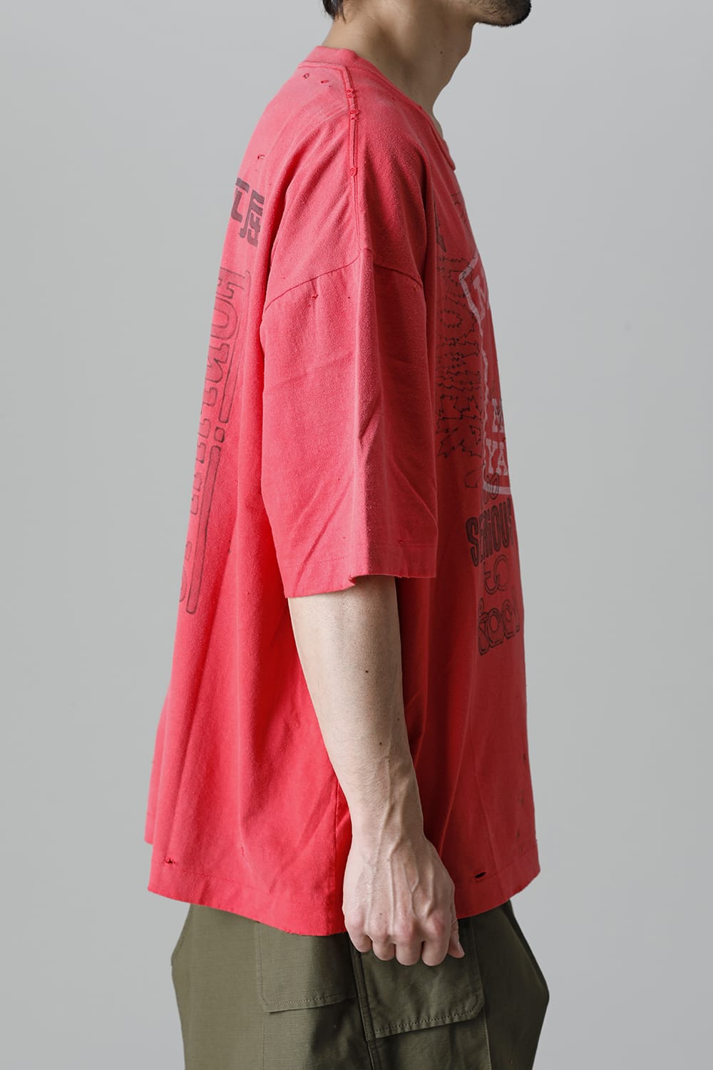 Distressed T-Shirt  Orange