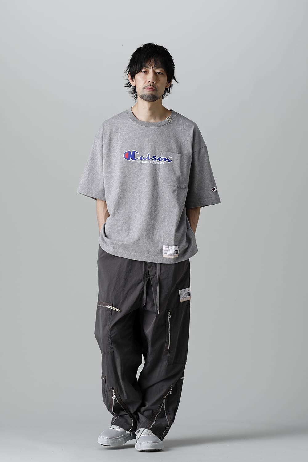 Maison MIHARAYASUHIRO Printed T-Shirt  Gray
