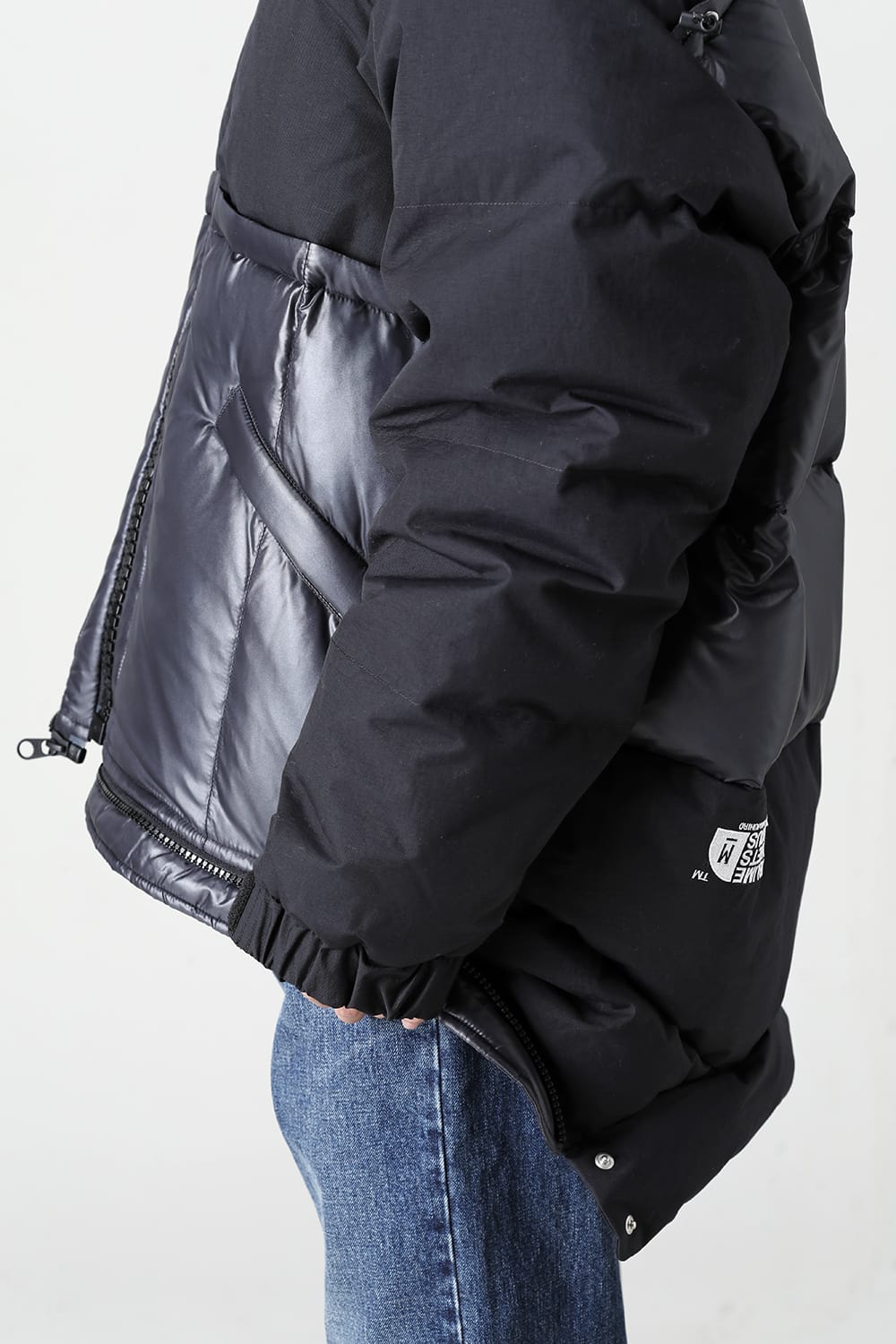 Bottom Layered Down Blouson Black