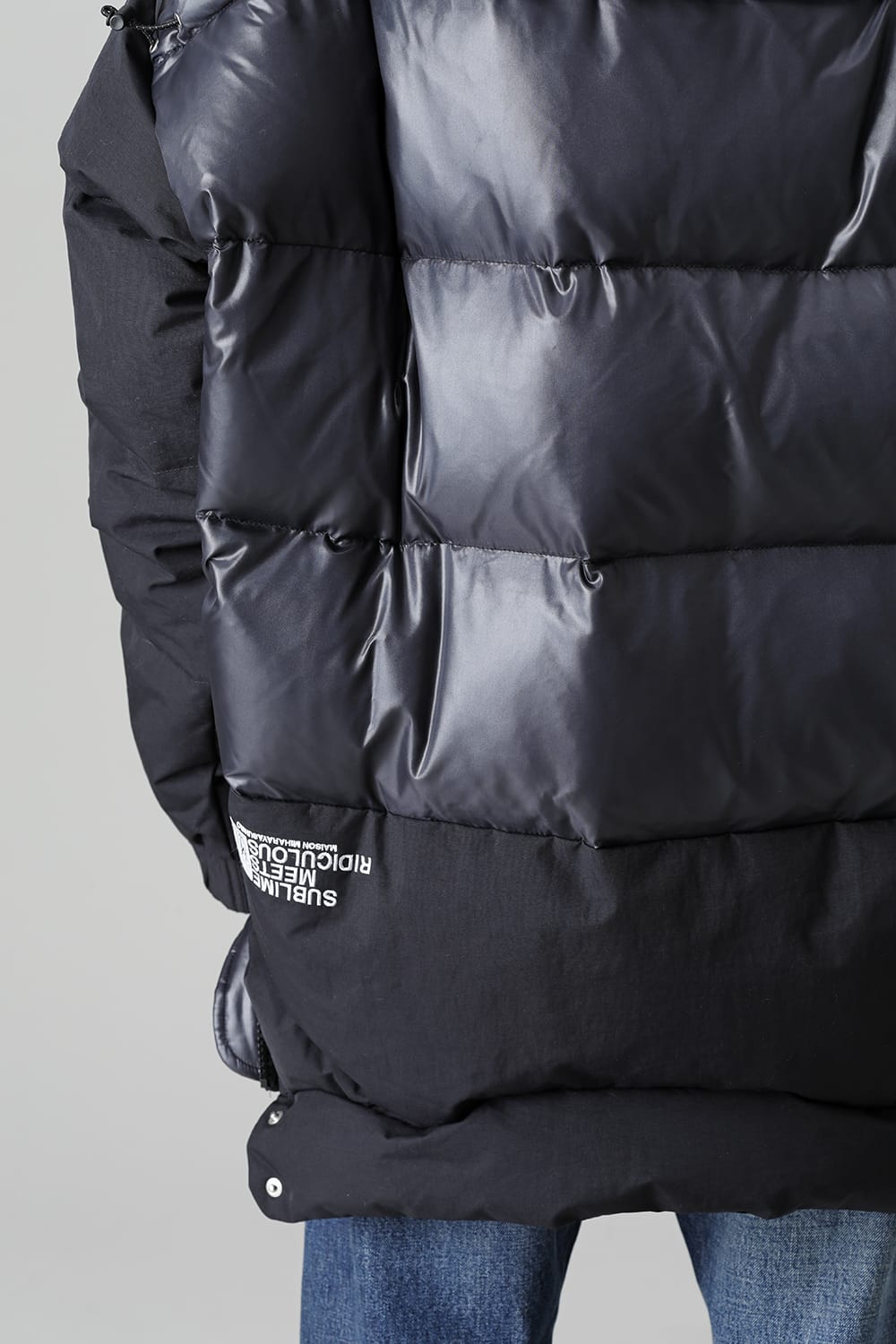 Bottom Layered Down Blouson Black