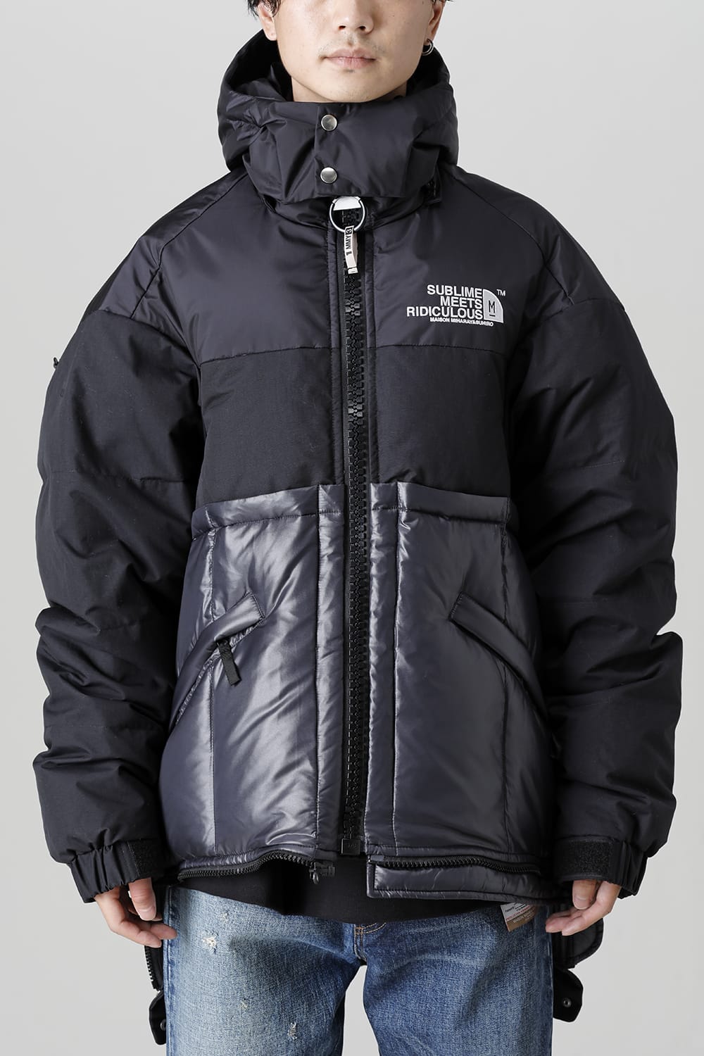 Bottom Layered Down Blouson Black