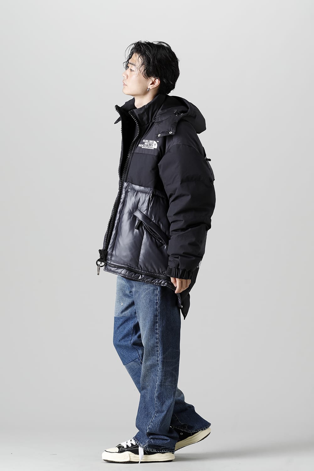 Bottom Layered Down Blouson Black