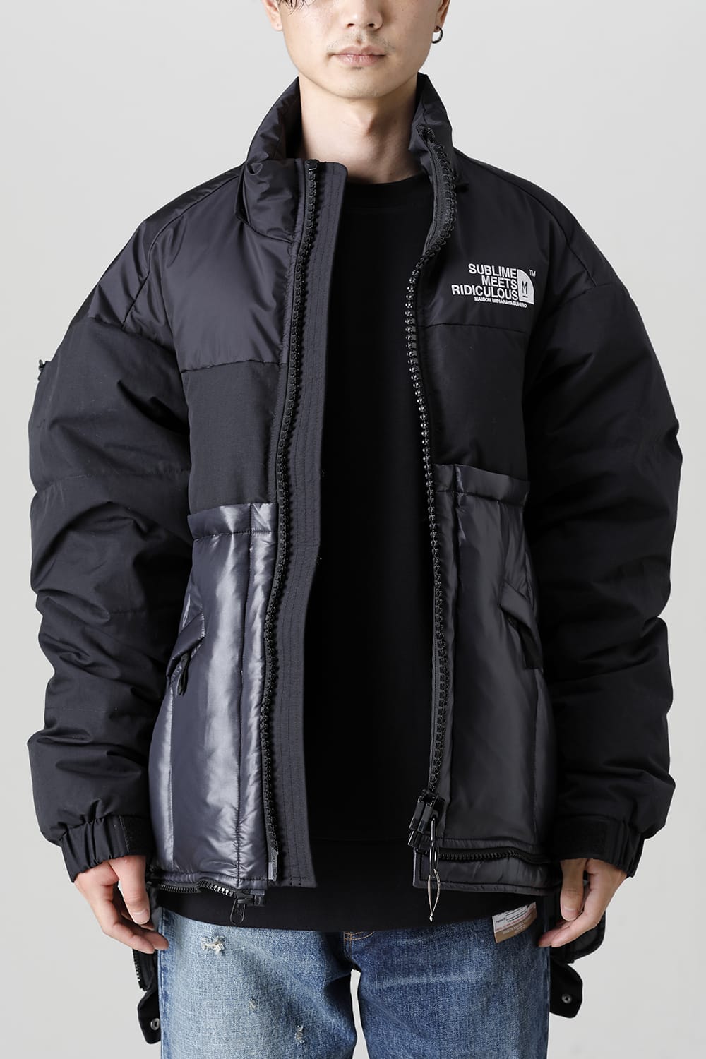 Bottom Layered Down Blouson Black