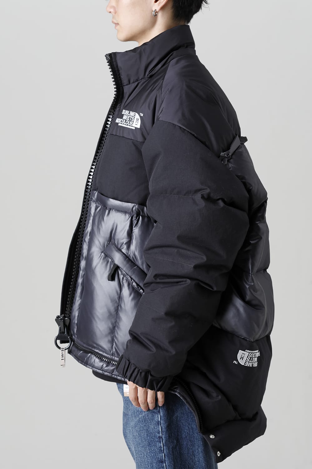 Bottom Layered Down Blouson Black