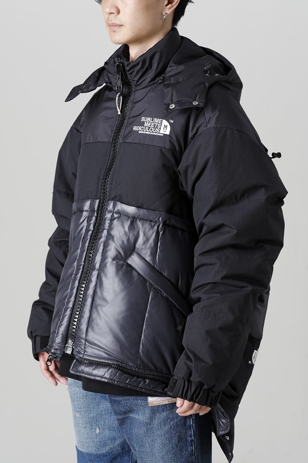 Bottom Layered Down Blouson Black